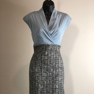 Sleeveless tweed pencil skirt dress size 6
